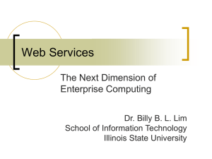 Web Services - School of Information Technology