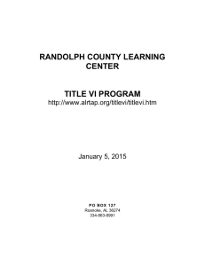 Randolph County Learning Center