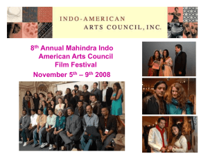 Sponsor Package - Indo-American Arts Council