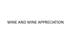 WINE AND WINE APPRECIATION