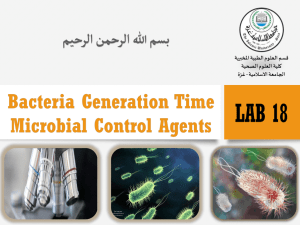 Growth-curve –Microbial Control Agents