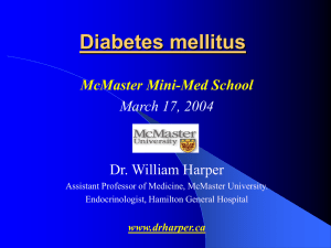 Diabetes mellitus - Dr. William Harper