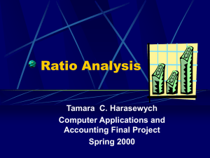 Ratio Analysis Presentation
