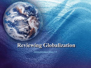 Reviewing Globalization
