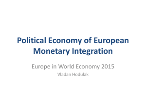 Political Economy of European Monetary Integration