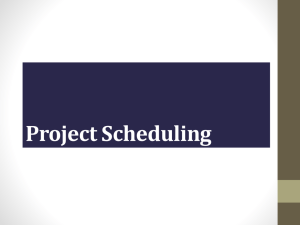 Project Scheduling