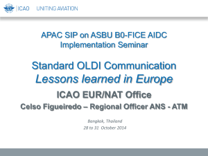 Standard OLDI Communication Lessons learned in Europe