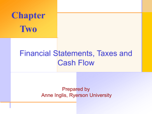 Financial Statements, Taxes and Cash Flow
