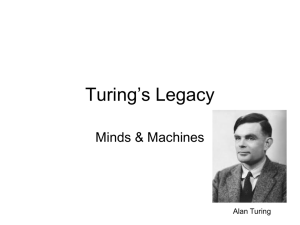 TuringLegacy2013 - Cognitive Science Department