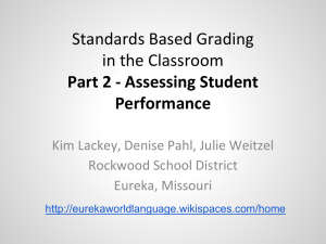 Part 2 Making Standards Based Grading Work in the Classroom
