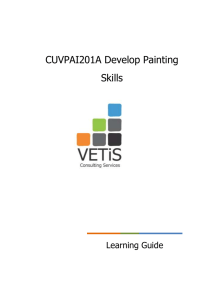 Year 11 CUVPAI201A Learning Guide 2015 v1 2015