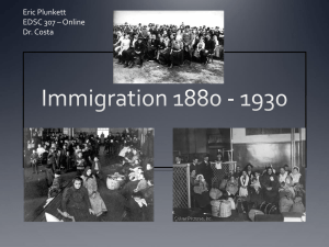 ImmigrationLesson - ANewImmigration1880-1930