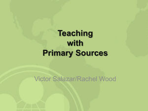 Teaching with Primary Sources - History: A Cultural Approach