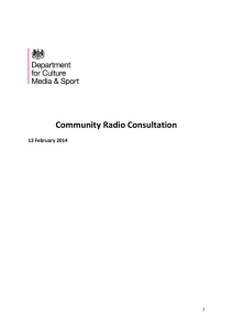 Community Radio Consultation