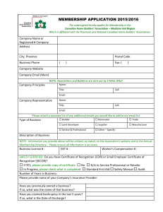 Membership Application Form (2015-2016)