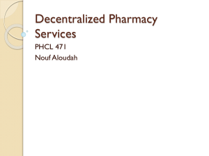 Decentralized Pharmacy Services - Home