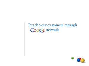 Our Google AdWords Presentation