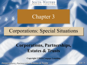 C3 - 1 Corporations, Partnerships, Estates
