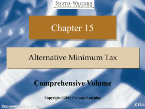 Regular tax - Cengage Learning