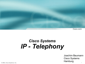 VT Sales Update "IP Telephony"