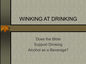 WINKING AT DRINKING