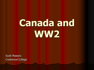 The Canadian Parliament declared war on Sept. 10, 1939, and by