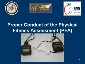 Proper Conduct of the PFA and Command PT