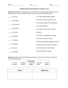 Verbs Adjectives