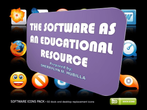 software as an educational resource