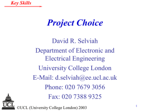 Optical Fibre - Linear Effects - UCL Department of Electronic and