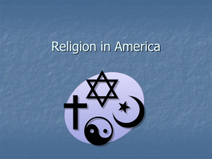 History of Religion in America