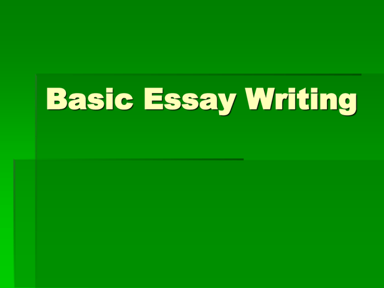essay writing basic 3