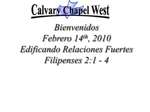 Philippians 2:1 – 4 - Calvary Chapel West