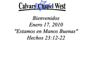 Acts 23: 12-22 - Calvary Chapel West