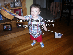 Current Events Recap: August 18
