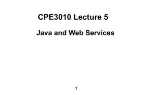 Java and Web Services