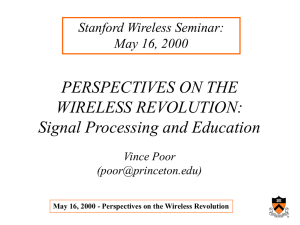 The Role of Signal Processing in Wireless