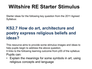 Hinduism: Yr 5&6 Art, architecture and poetry express religius beliefs?