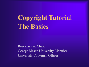 The Basics - University Libraries, George Mason University