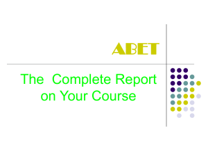 ABET powerpoint - Home - KSU Faculty Member websites