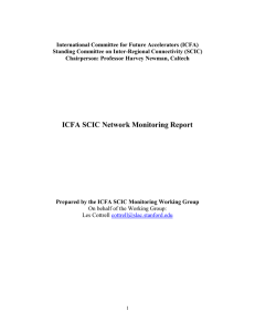 ICFA-SCIC Network Monitoring Report