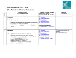 C3 - Methods for Advanced Mathematics