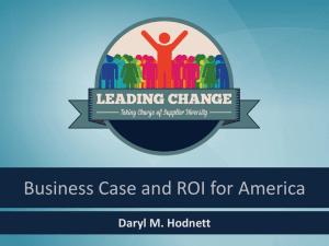 Session 9 - Positive ROI on Recruiting & Utilizing Diverse Businesses