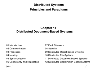 11 – 1 Distributed Document