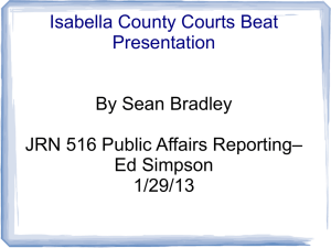 Isabella County Courts Beat Presentation