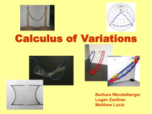 Calculus of Variation