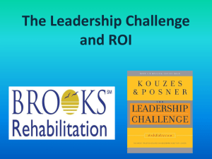 The Leadership Challenge and ROI