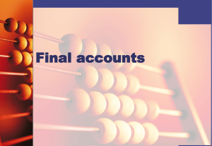 Final accounts