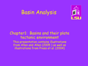 Plate Tectonics and Basin Classification (* )