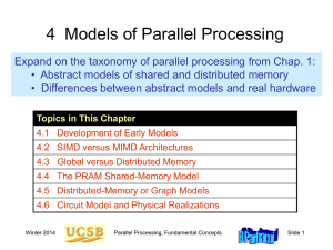 Parallel Processing, Part 1